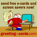 Shows Santa sending out cards